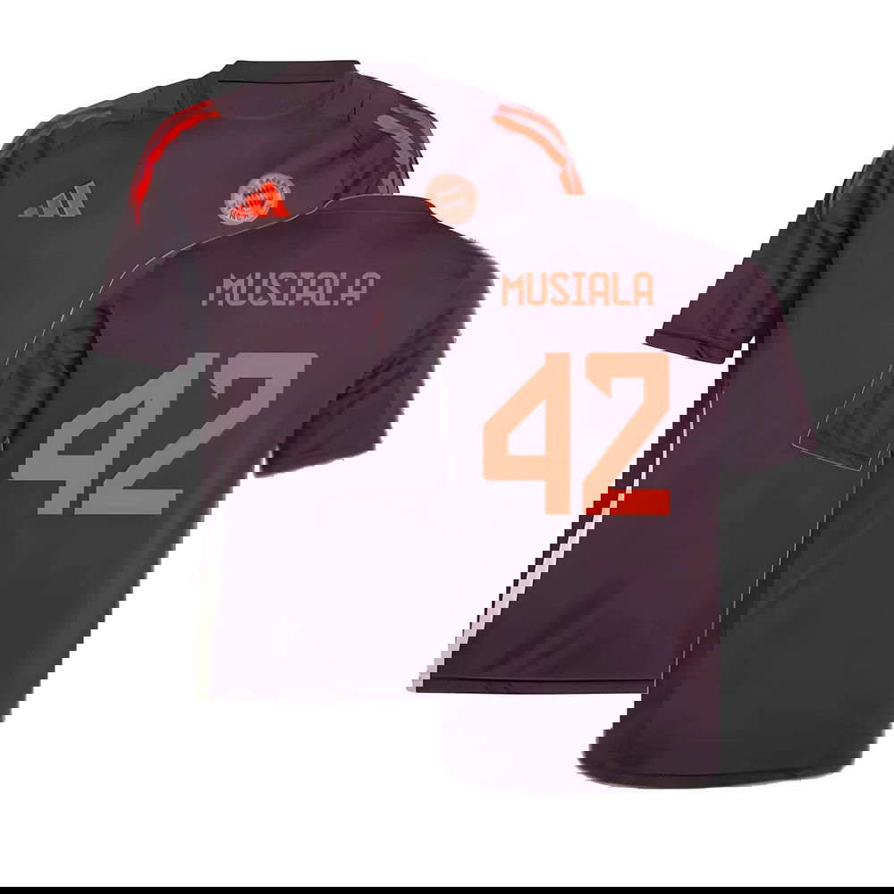 2024-2025 Bayern Munich Training Tee (Shadow Maroon) - Kids (Musiala 42)