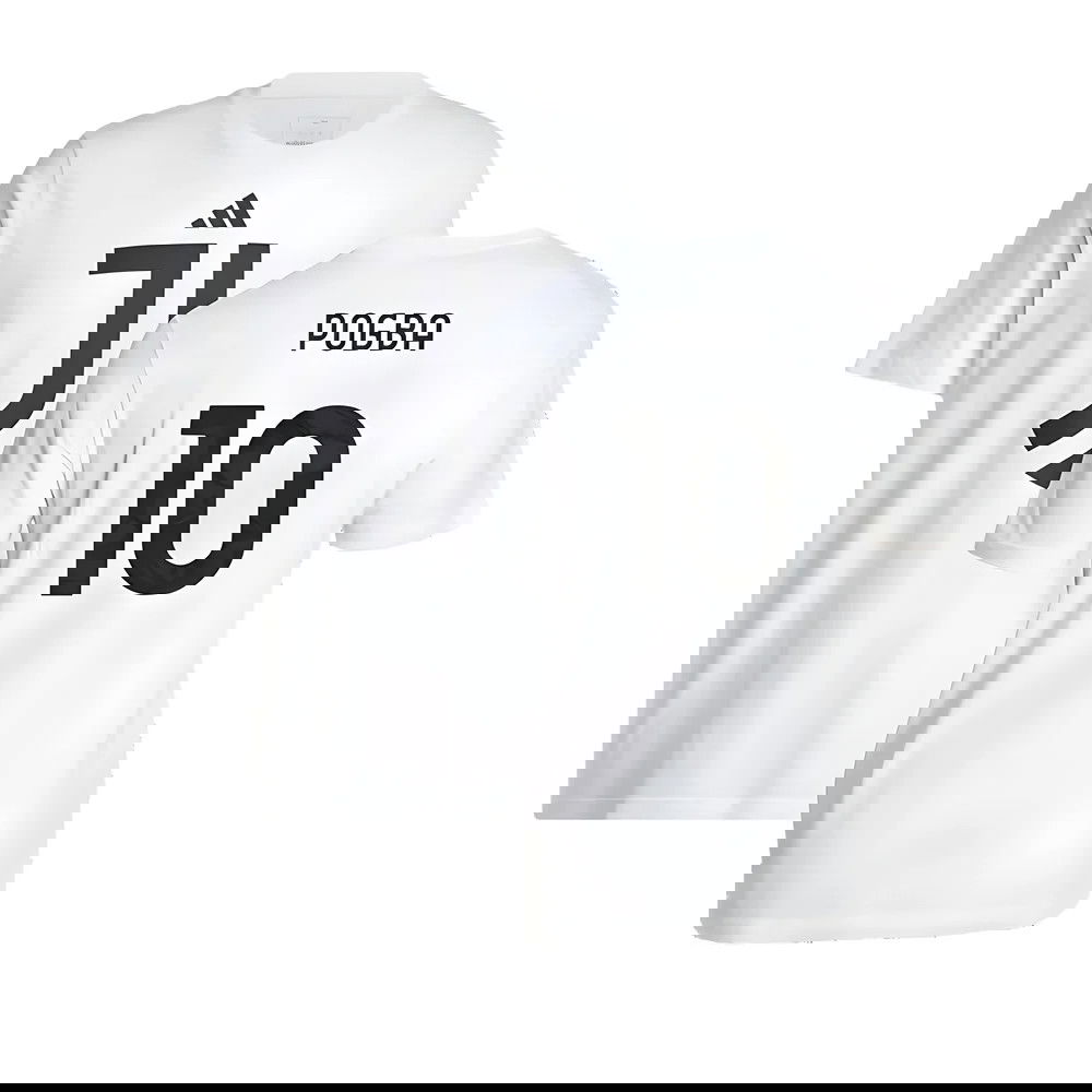 2024-2025 Juventus DNA Graphic Tee (White) (Pogba 10)