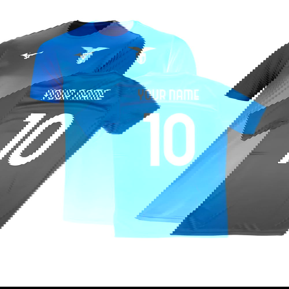 2024-2025 Lazio Graphic Training Shirt (Royal) (Your Name)