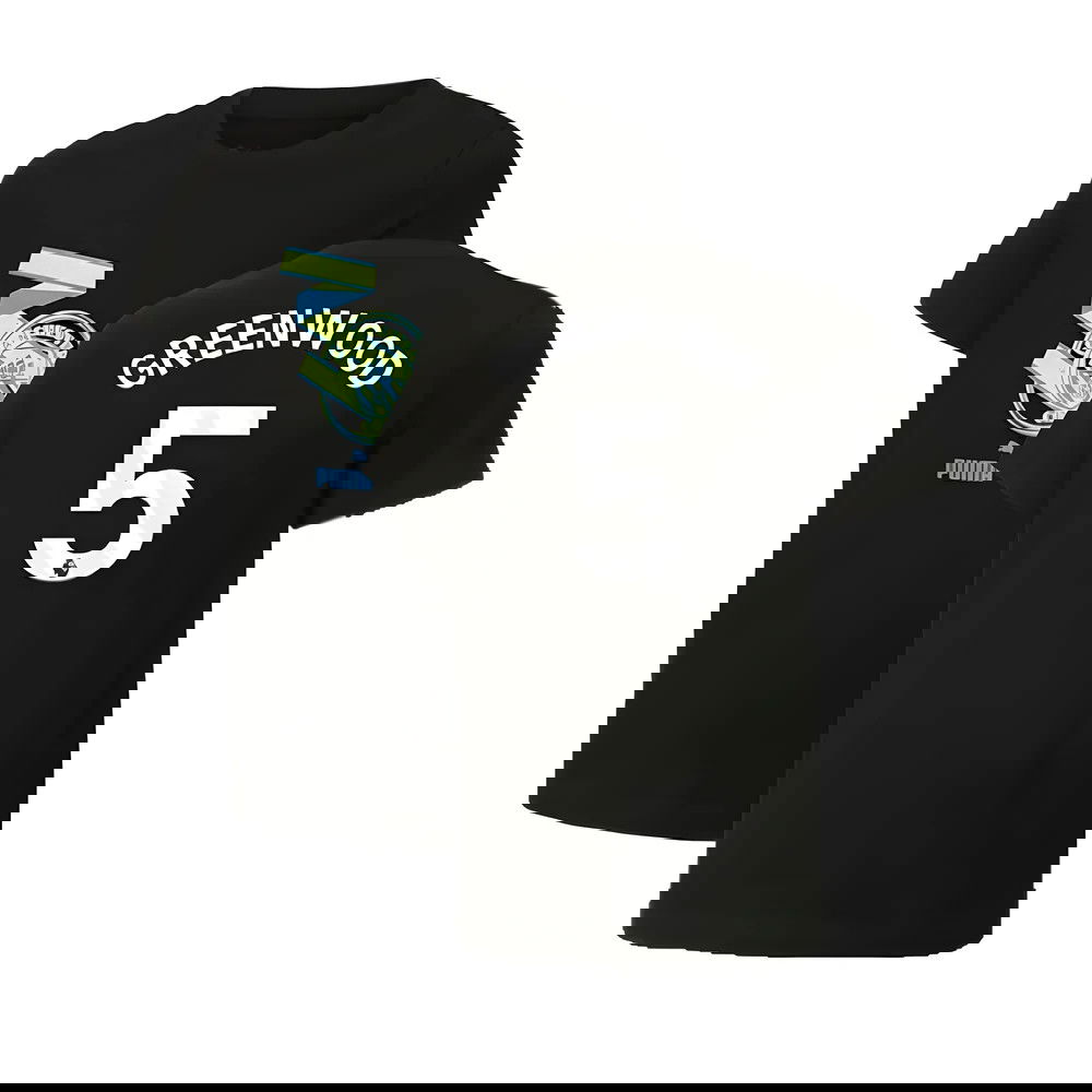 2024-2025 Man City ftblCulture Tee (Black) (Greenwood 5)