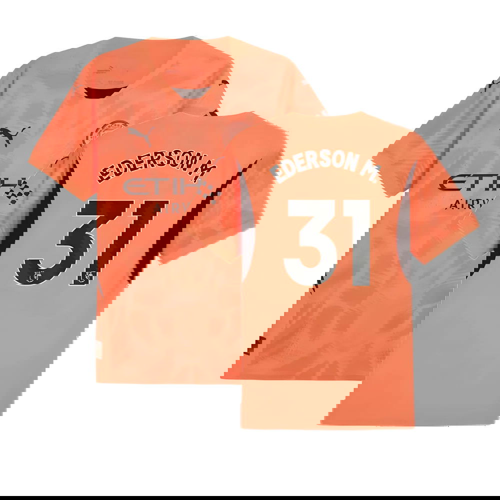 2024-2025 Man City Home Goalkeeper Shirt (Neon Sun) (Ederson M. 31)