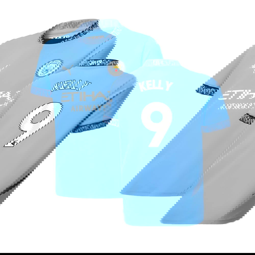 2024-2025 Man City Home Shirt (Kids) (Kelly 9)