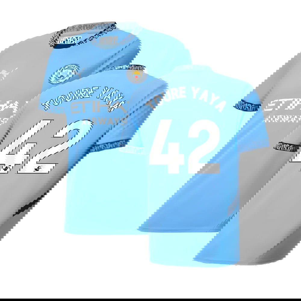 2024-2025 Man City Home Shirt (Toure Yaya 42)