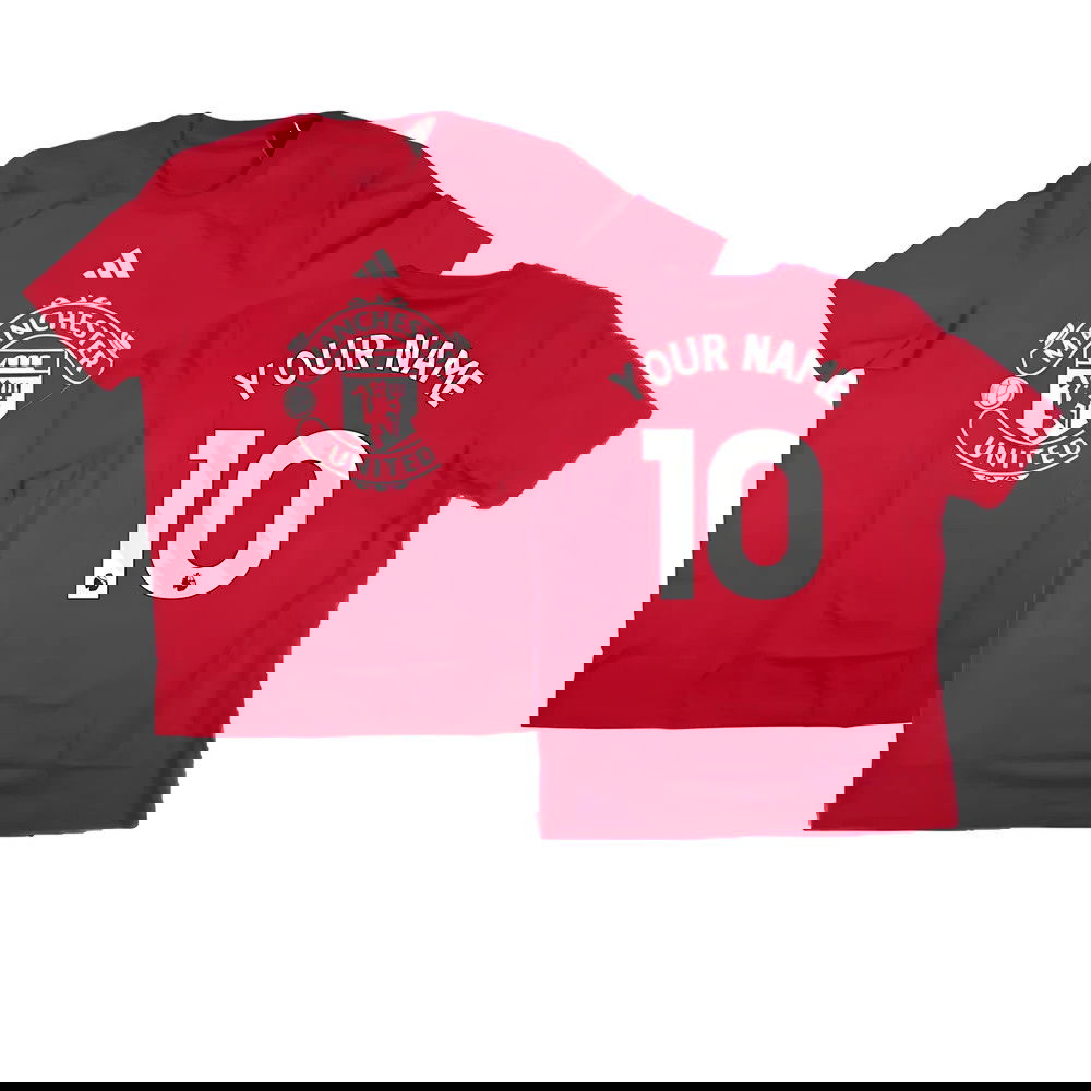 2024-2025 Man Utd DNA Graphic Tee (Red) (Your Name)