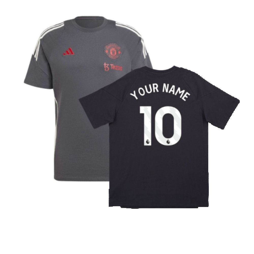 2024-2025 Man Utd EU Training Tee (Carbon) (Your Name)
