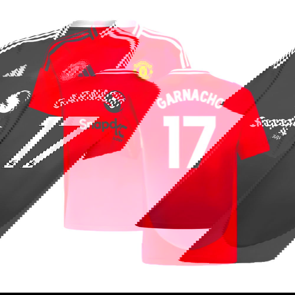 2024-2025 Man Utd Home Shirt (Kids) (Garnacho 17)