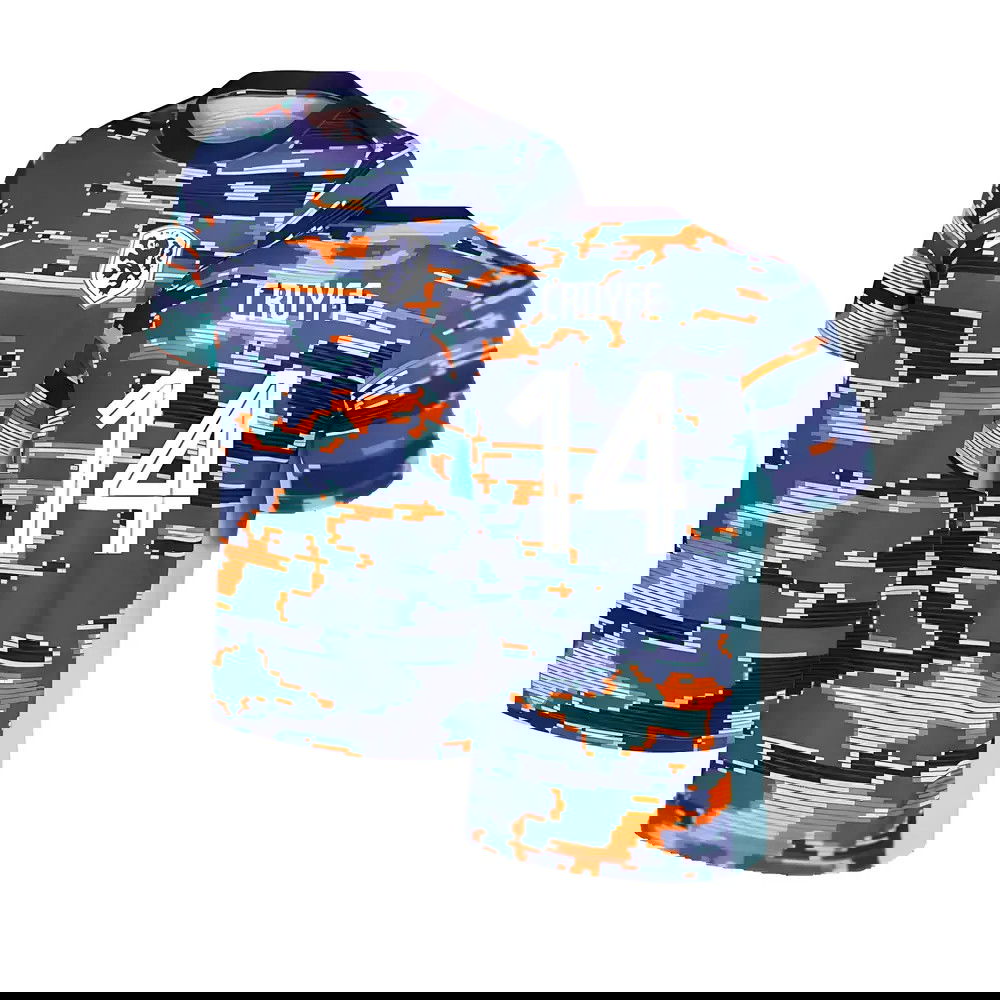 2024-2025 Netherlands Pre-Match Training Shirt (Blue) - Kids (Cruyff 14)