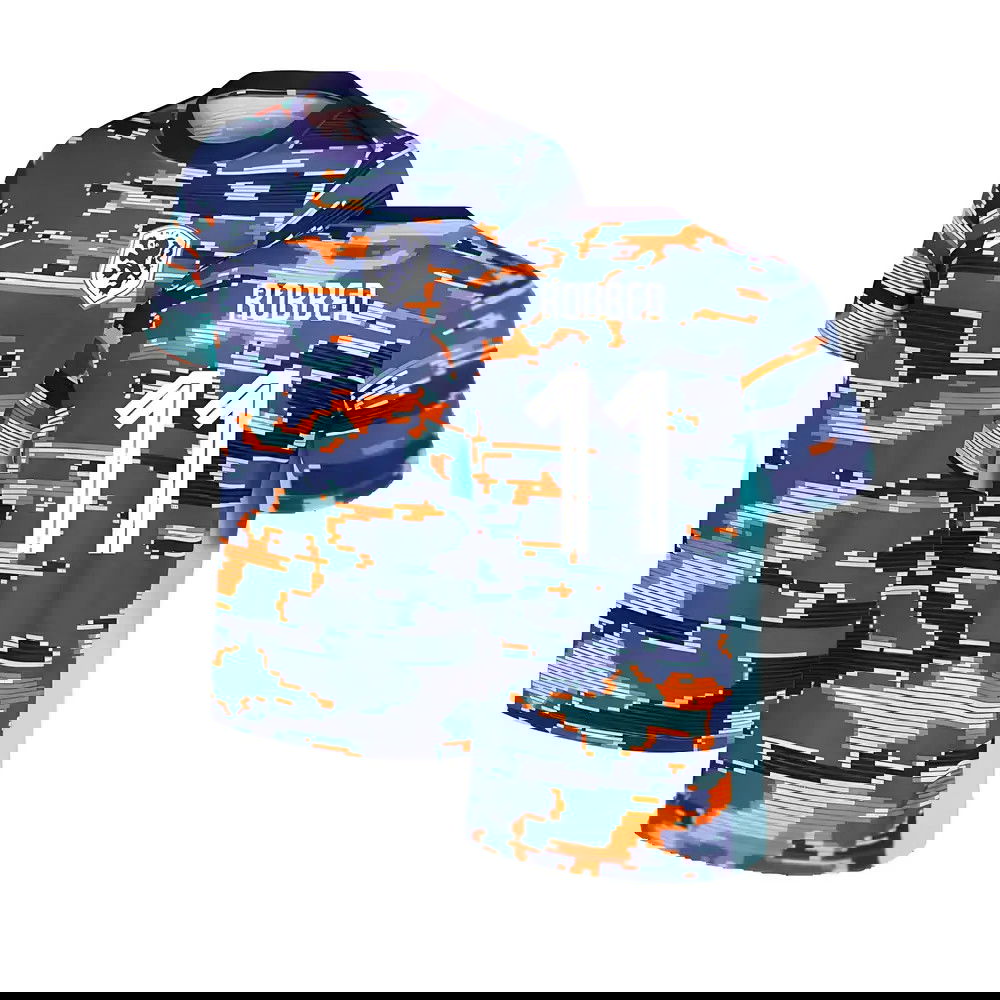 2024-2025 Netherlands Pre-Match Training Shirt (Blue) - Kids (Robben 11)