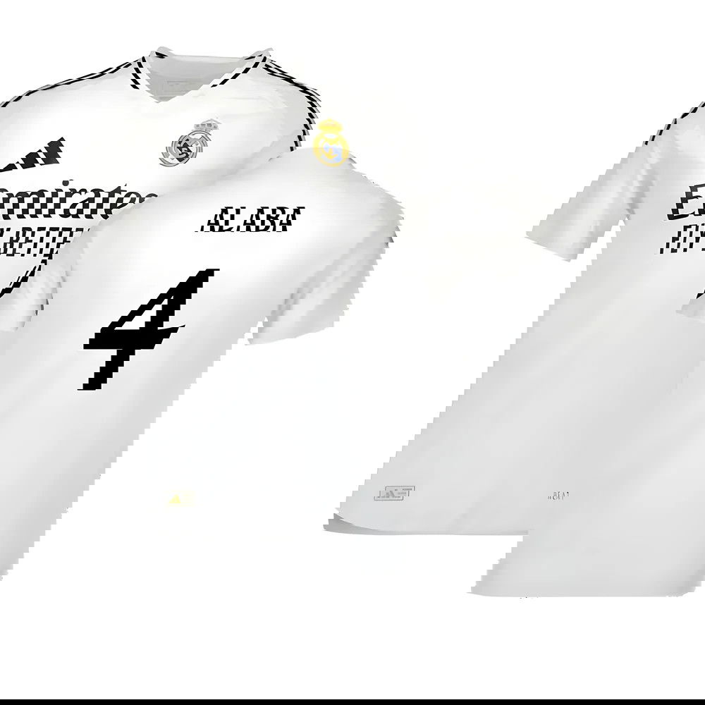 2024-2025 Real Madrid Authentic Home Shirt (Alaba 4)