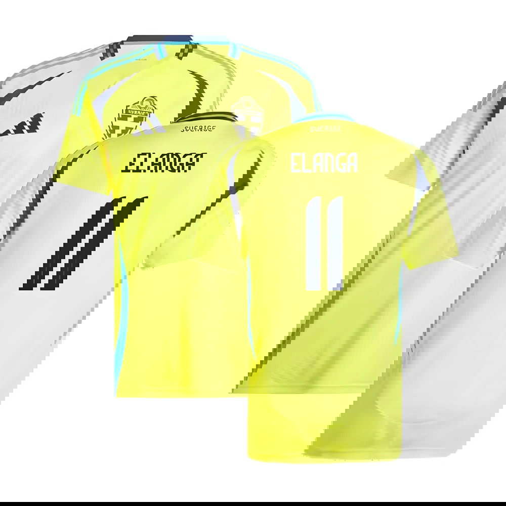 2024-2025 Sweden Home Shirt (ELANGA 11)