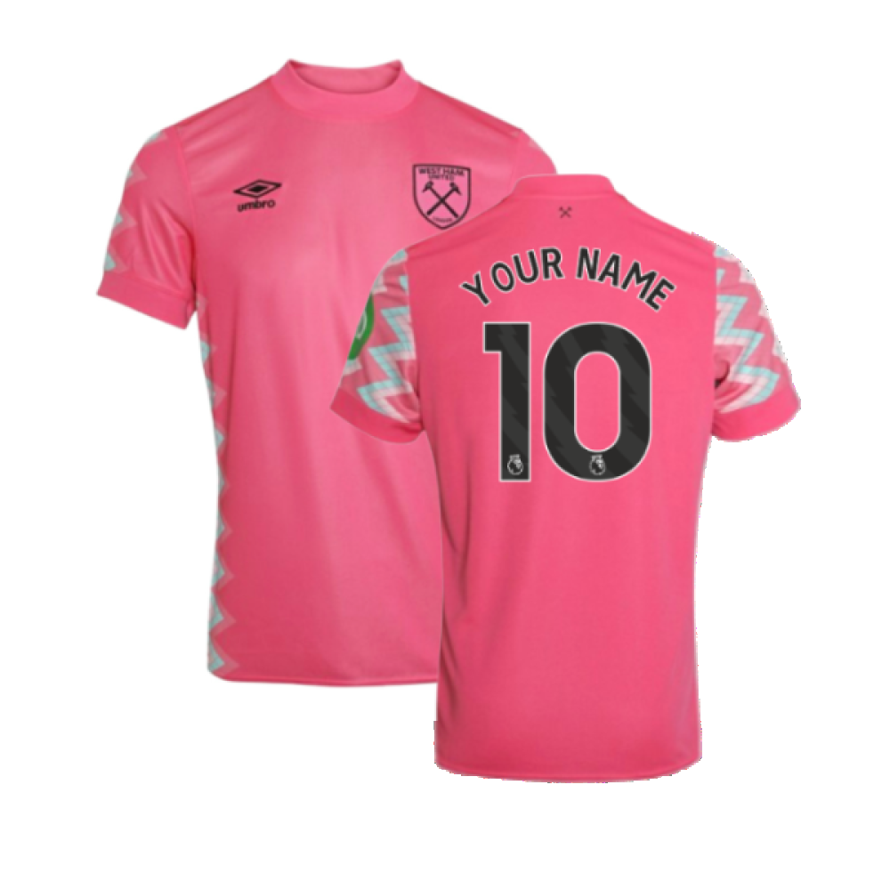 2024-2025 West Ham Goalkeeper Shirt (Pink) - Kids (Your Name)
