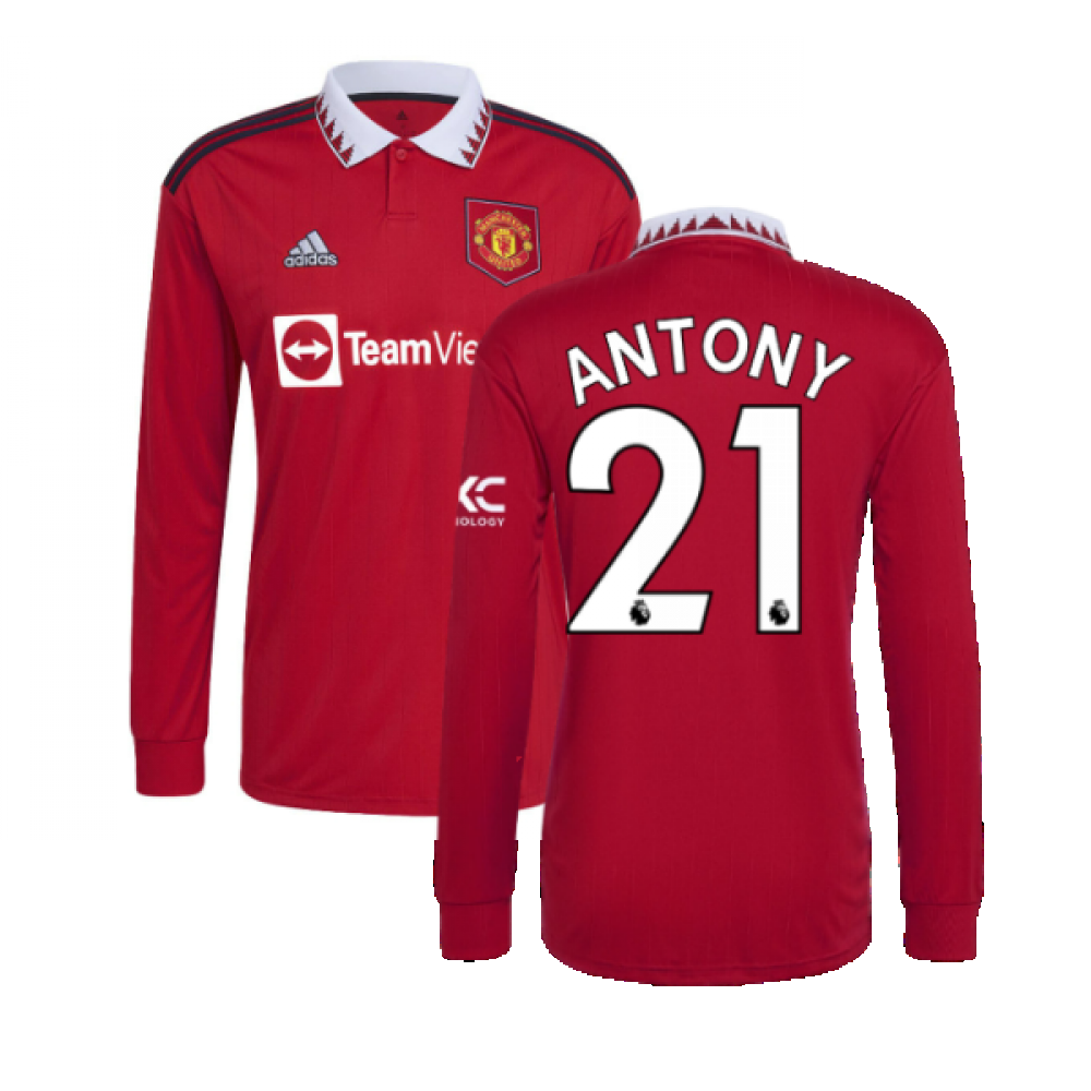 2022-2023 Man Utd Long Sleeve Home Shirt (ALEX TELLES 27)