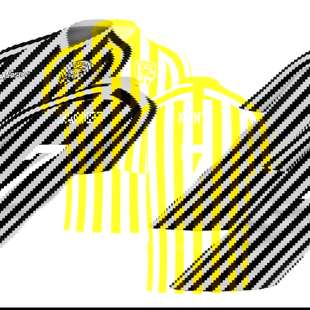 Al-Ittihad 2023-2024 Stripe Home Concept Football Kit (Libero) (Benzema 9)