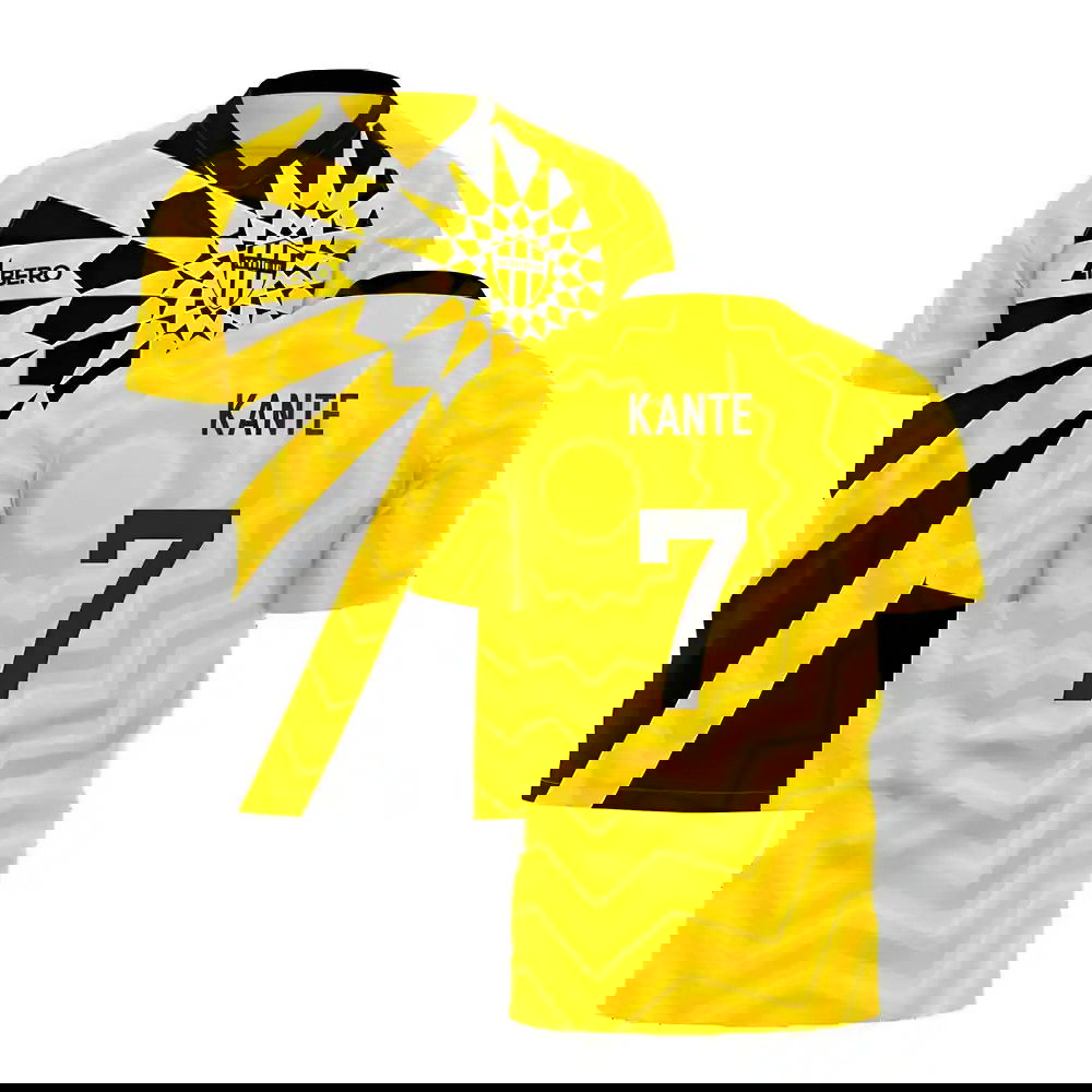 Al-Ittihad 2021-2022 Home Concept Football Kit (Libero) - Kids (Long Sleeve) (Benzema 9)