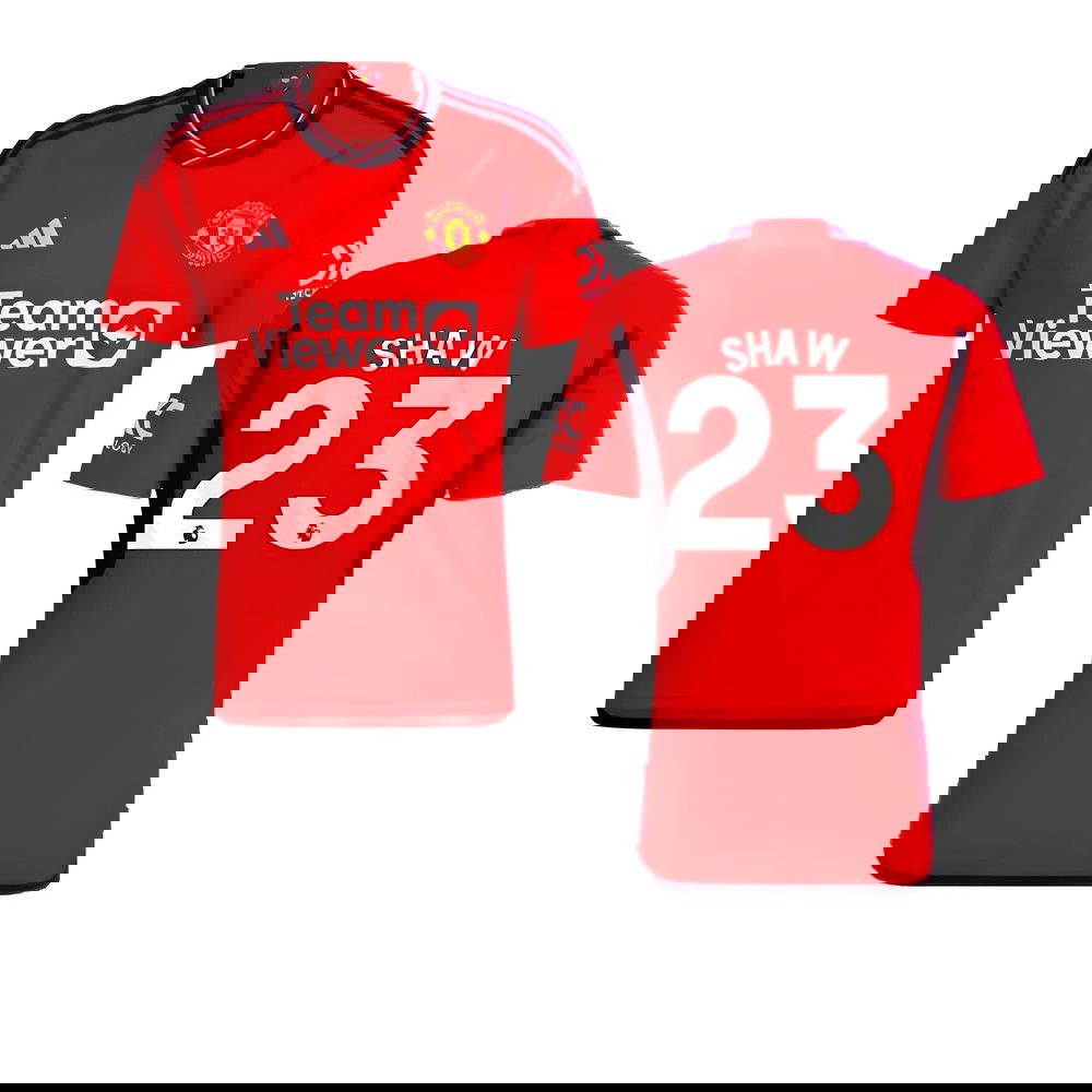 2023-2024 Man Utd Home Shirt (Shaw 23)