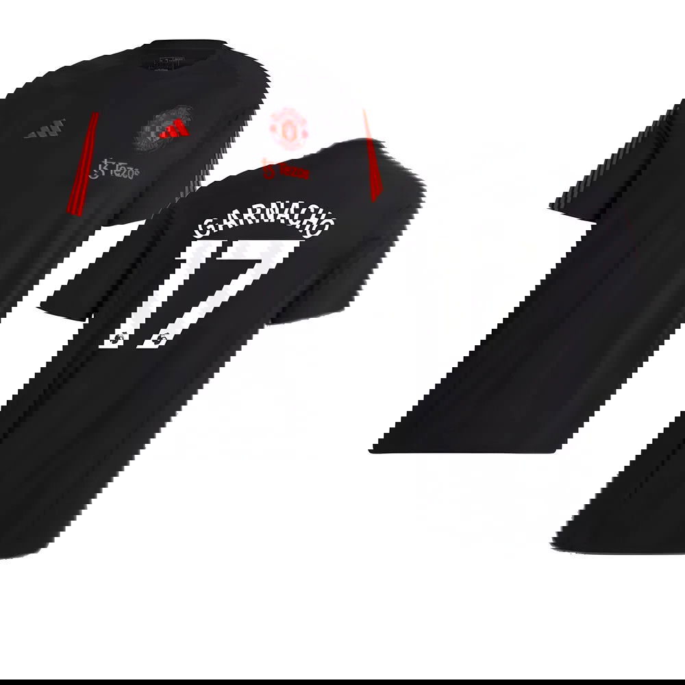 2023-2024 Man Utd Training Tee (Black) (Antony 21)