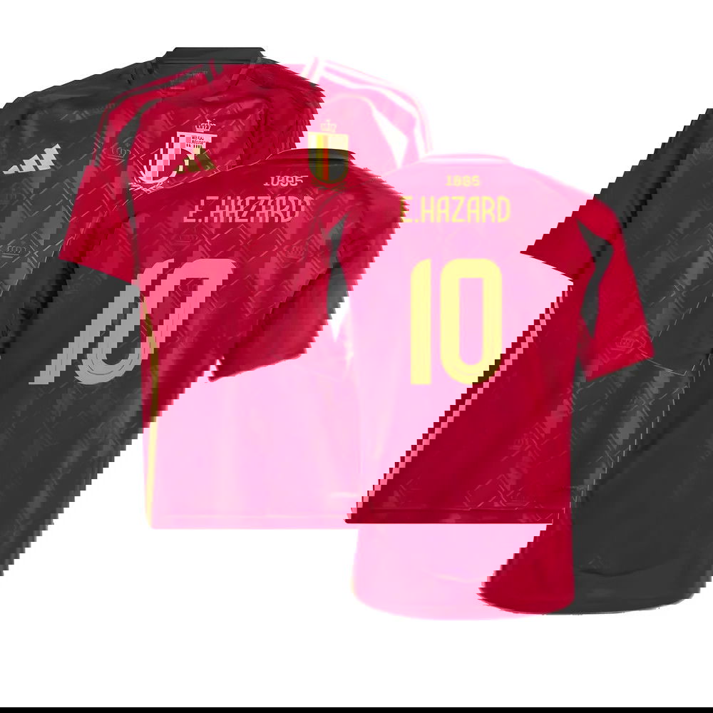 2024-2025 Belgium Home Shirt (Kids) (E Hazard 10)