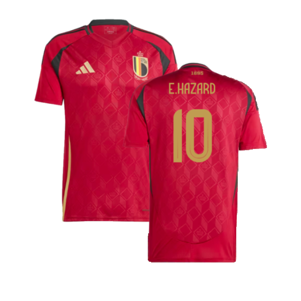 2024-2025 Belgium Home Shirt (E Hazard 10)