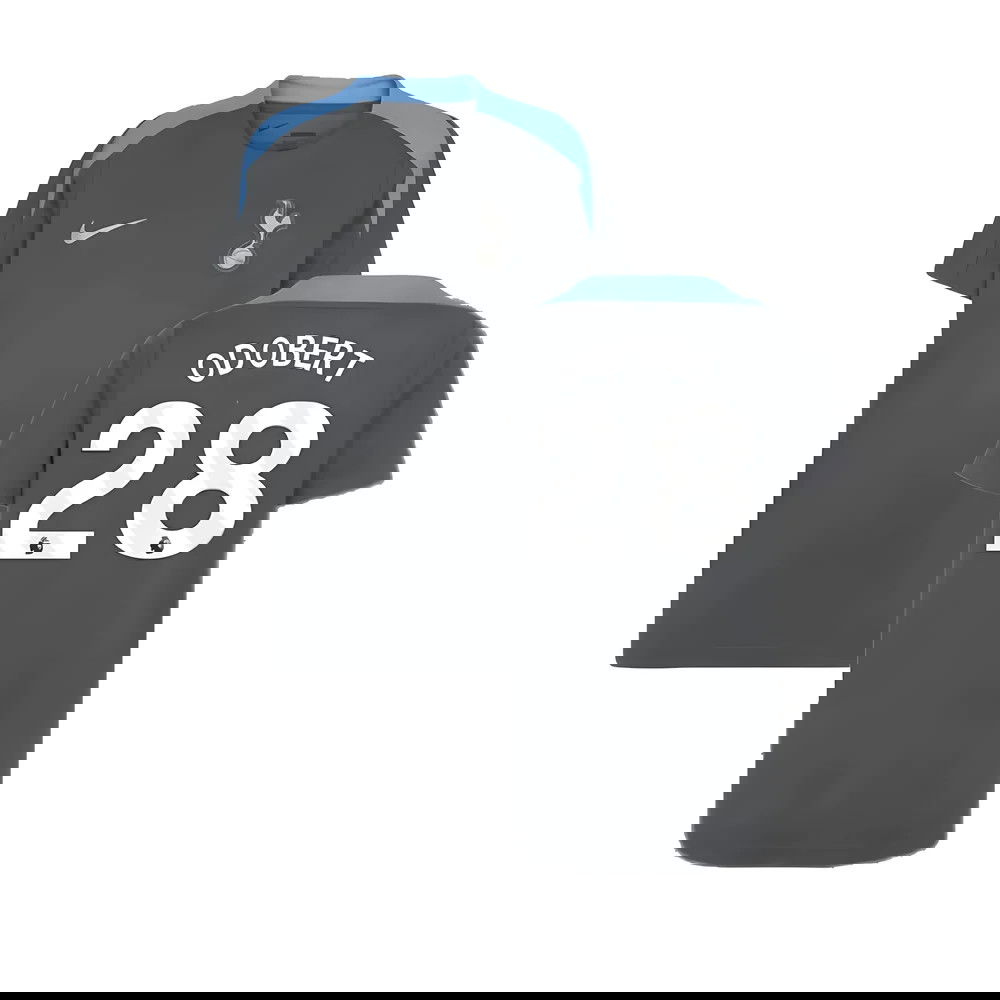 2024-2025 Tottenham Strike Dri-Fit Shirt (Dark Grey) - Kids (Bentancur 30)