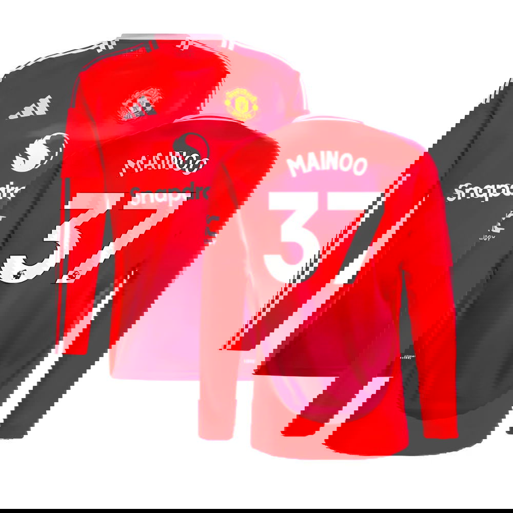 2024-2025 Man Utd Long Sleeve Home Shirt (Antony 21)