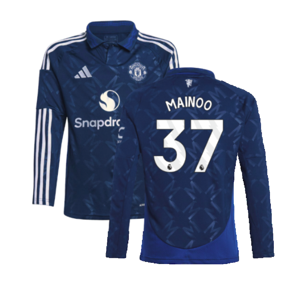 2024-2025 Man Utd Long Sleeve Away Shirt (Kids) (Antony 21)