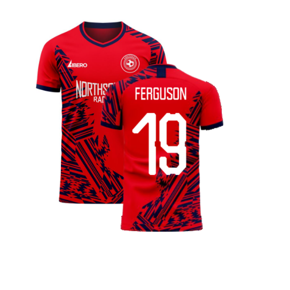 Aberdeen 2023-2024 Home Concept Football Kit (Libero) (Ferguson 19) - Kids (Long Sleeve)