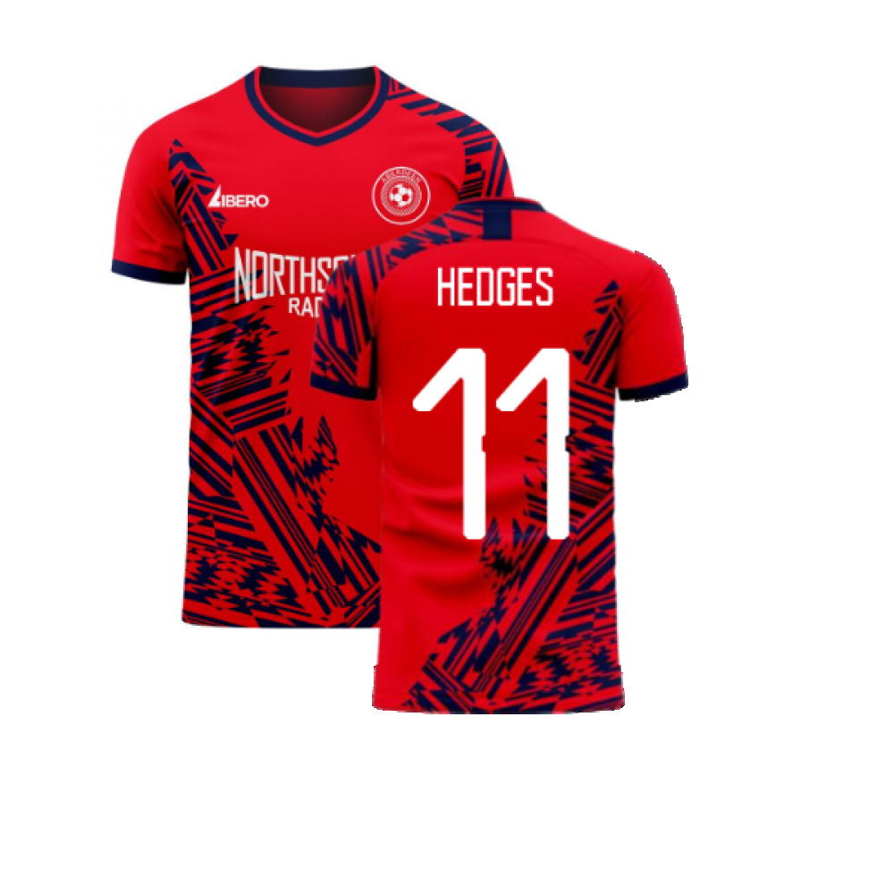 Aberdeen 2023-2024 Home Concept Football Kit (Libero) (Hedges 11) - Kids (Long Sleeve)