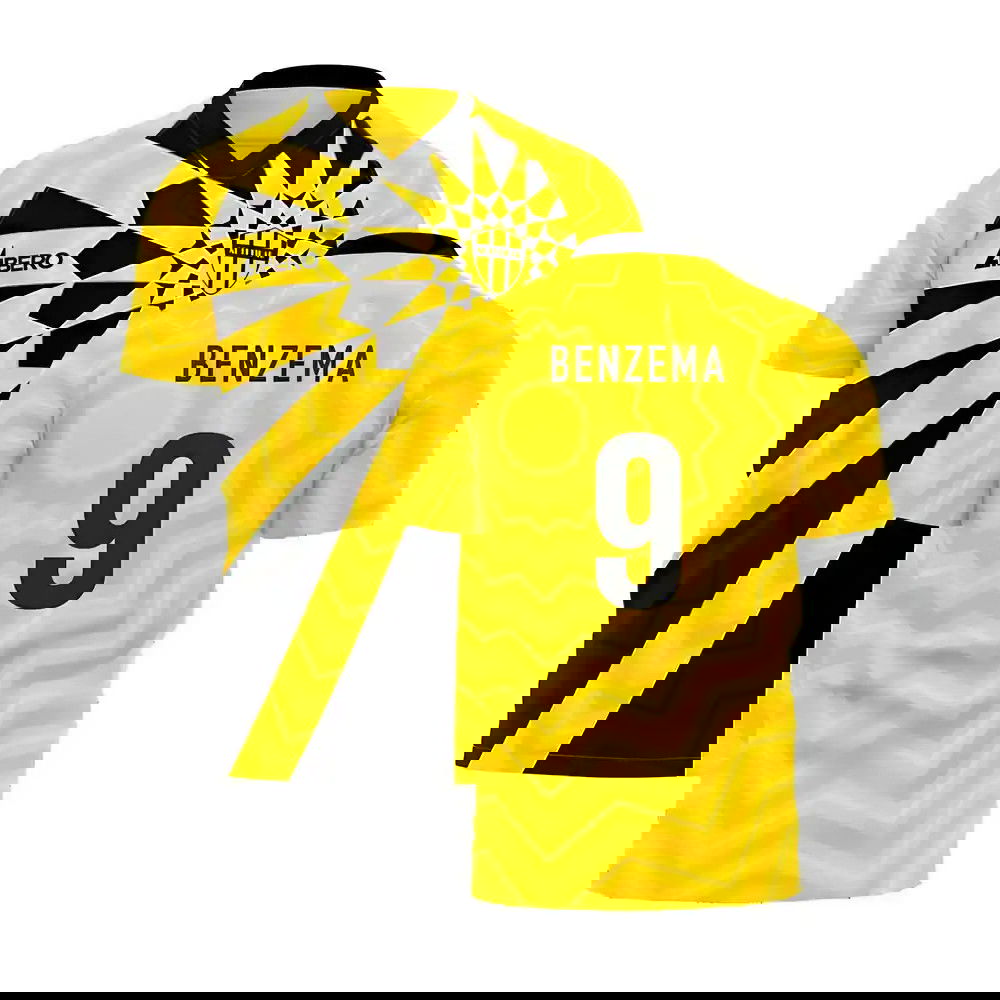 Al-Ittihad 2020-2021 Home Concept Football Kit (Libero) (Benzema 9)