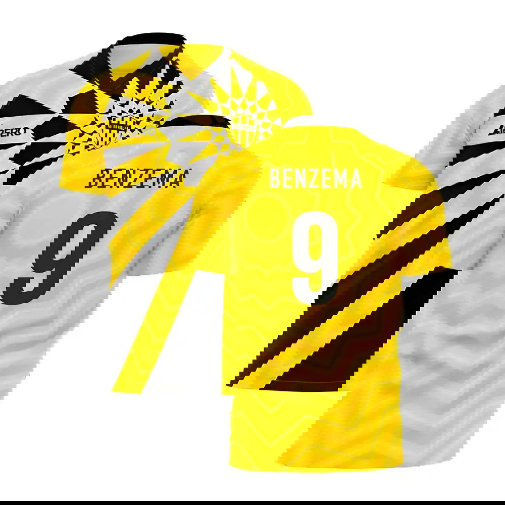 Al-Ittihad 2021-2022 Home Concept Football Kit (Libero) - Kids (Benzema 9)