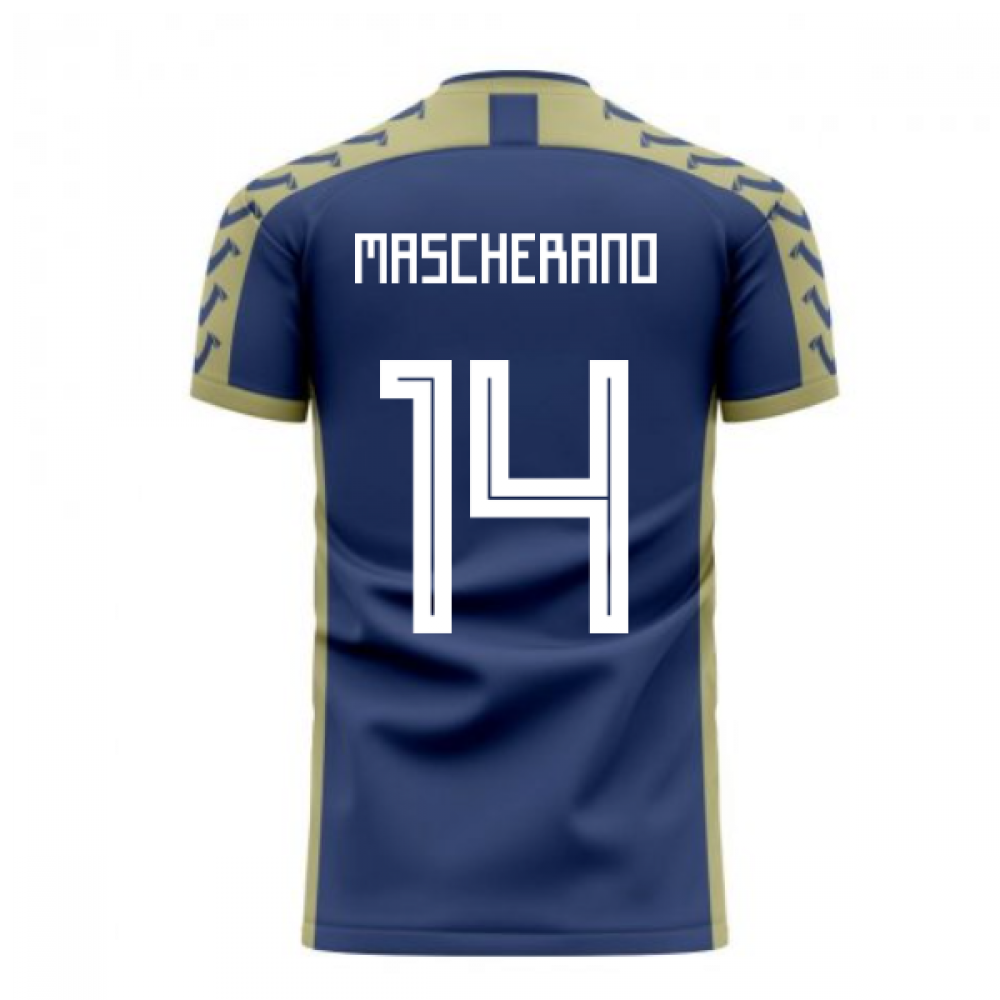 Argentina 2023-2024 Away Concept Football Kit (Viper) (MASCHERANO 14)