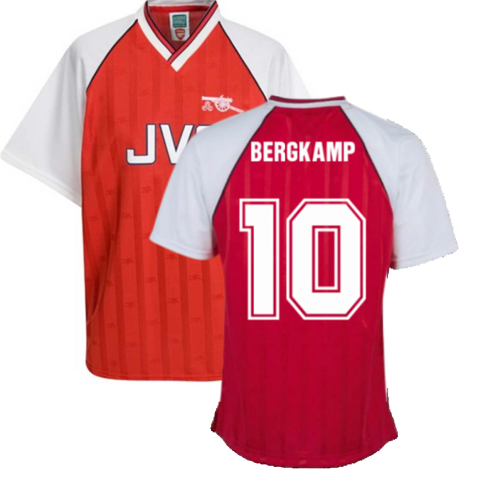 Arsenal 1988 Home Retro Football Shirt (BERGKAMP 10)