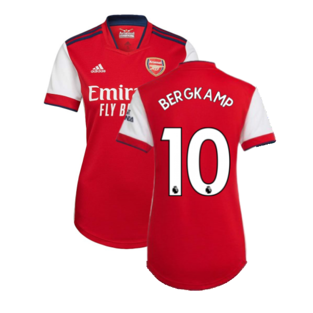 Arsenal 2021-2022 Home Shirt (Ladies) (BERGKAMP 10)