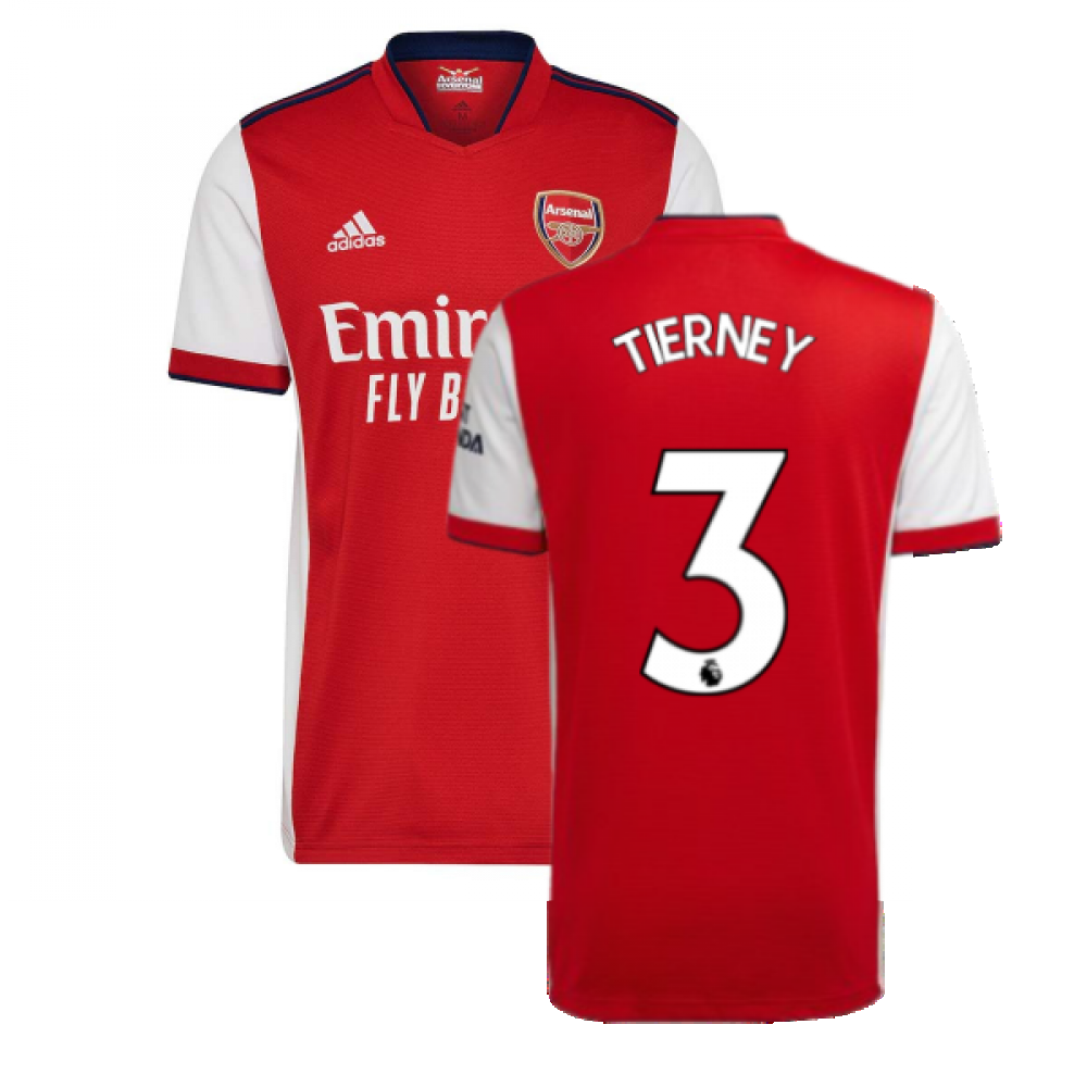 Arsenal 2021-2022 Home Shirt (TIERNEY 3)