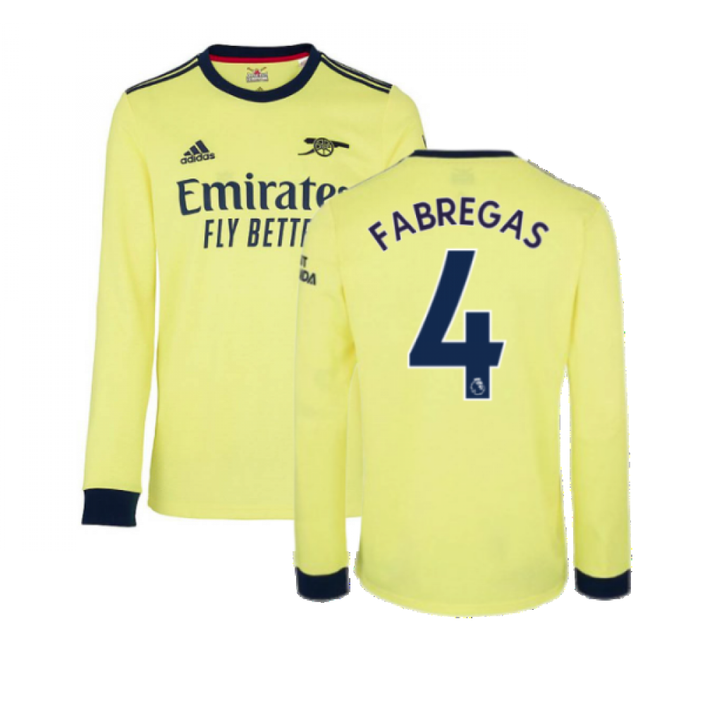 Arsenal 2021-2022 Long Sleeve Away Shirt (FABREGAS 4)