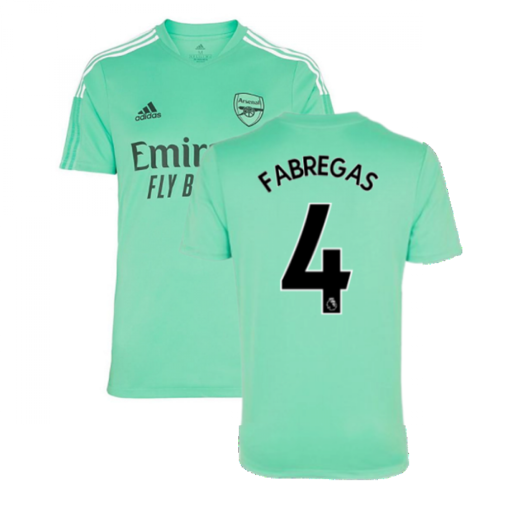 Arsenal 2021-2022 Training Shirt (Acid Mint) (FABREGAS 4)