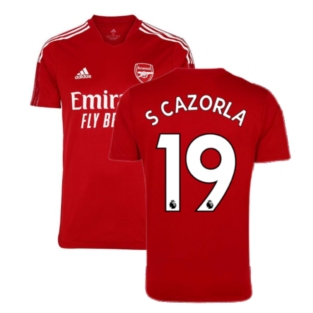 Arsenal 2021-2022 Training Shirt (Active Maroon) - Kids (S CAZORLA 19)