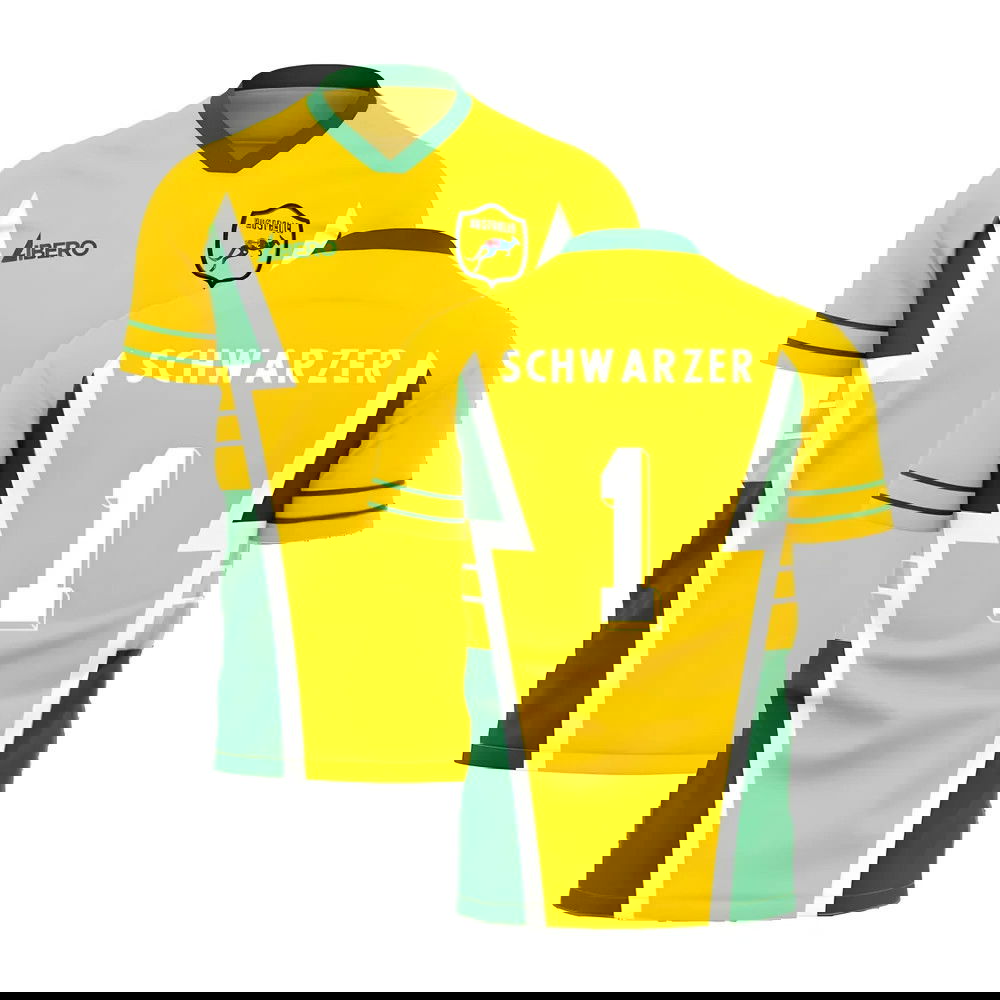 Australia 1990s Style Concept Football Kit (Libero) (SCHWARZER 1)
