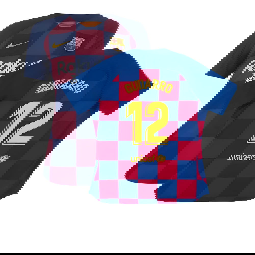 Barcelona 2019-20 Womens Home Shirt (Vaporkit) ((Excellent) S) (Guijarro 12)