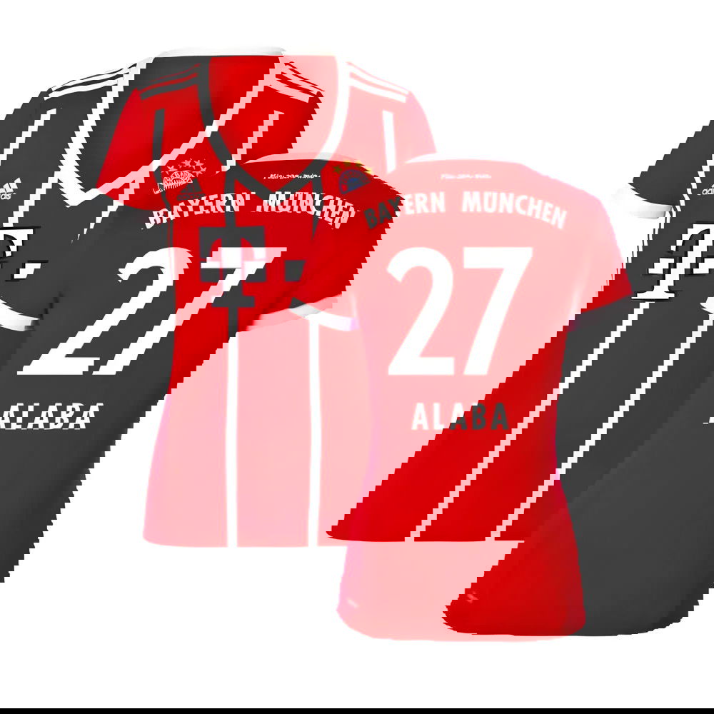 Bayern Munich 2017-18 Womens Home Shirt (XL) ((Excellent) XL) (Alaba 27)