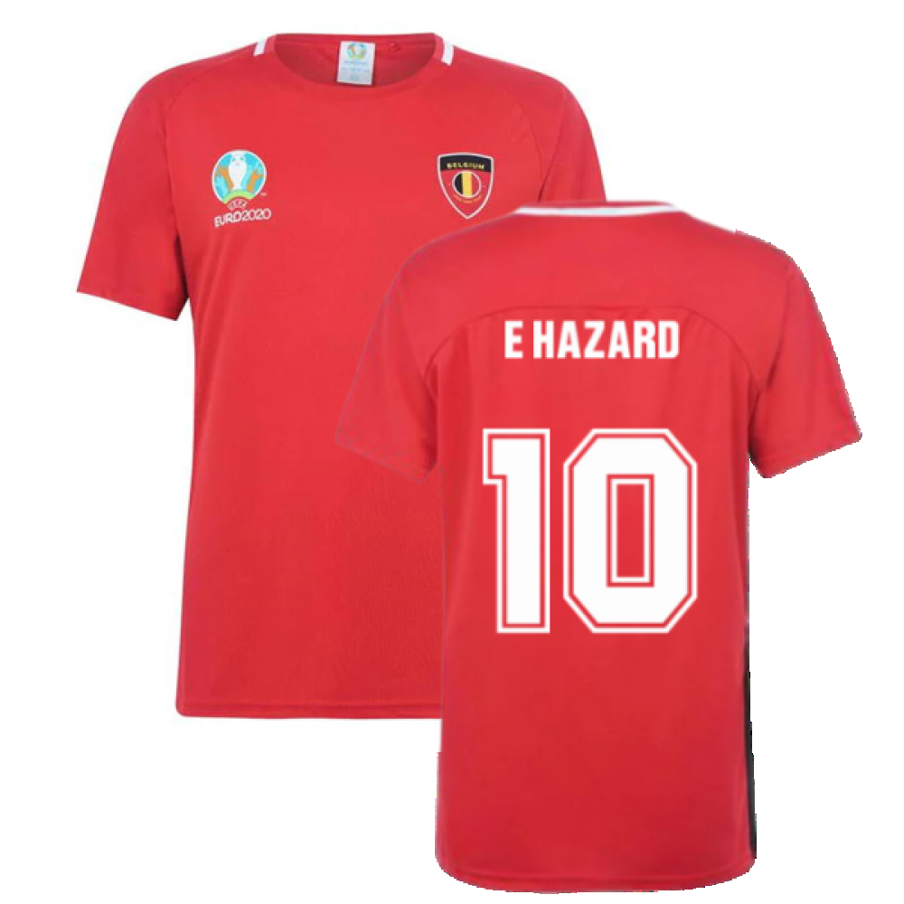 Belgium 2021 Polyester T-Shirt (Red) (E HAZARD 10)