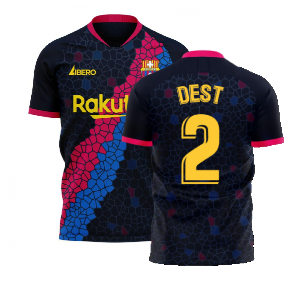 Barcelona 2020-2021 Away Concept Football Kit (Libero) (DEST 2)