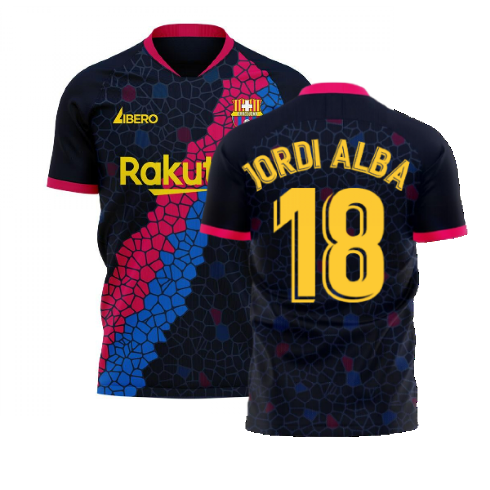 Catalonia 2025-2026 Away Concept Football Kit (Libero) (JORDI ALBA 18)
