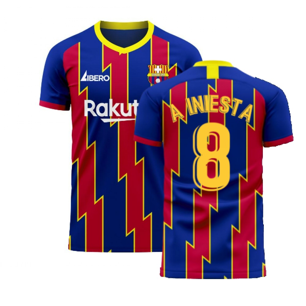 Catalonia 2025-2026 Home Concept Football Kit (Libero) (A.INIESTA 8)