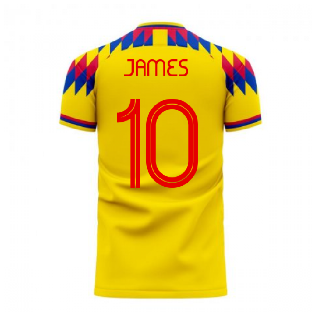 Colombia 2023-2024 Home Concept Football Kit (Libero) (JAMES 10)