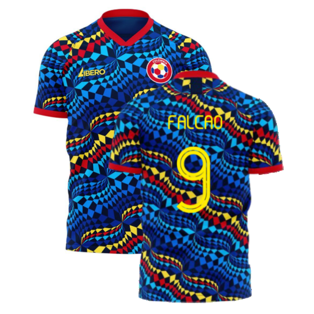 Colombia 2023-2024 Fourth Concept Football Kit (Libero) (FALCAO 9)