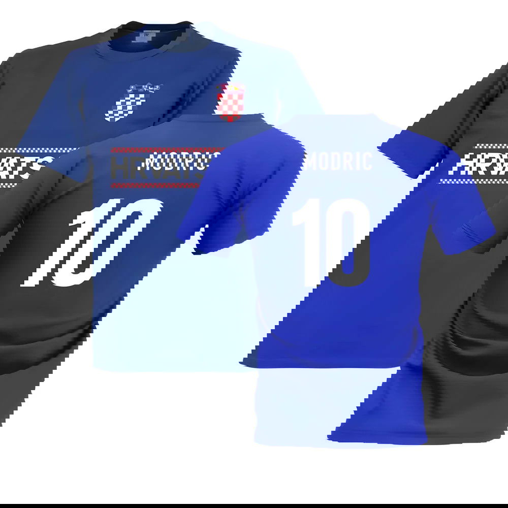 Croatia Team T-Shirt - Royal (MODRIC 10)