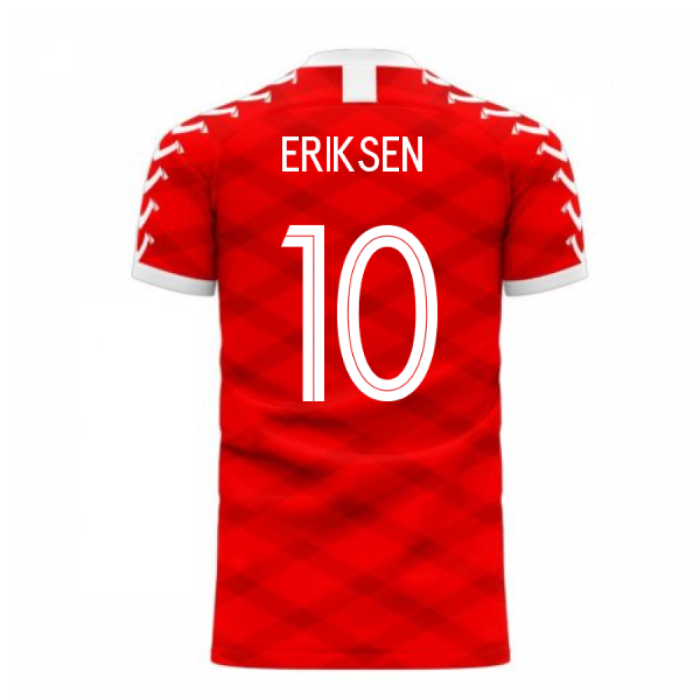 Denmark 2023-2024 Home Concept Football Kit (Viper) (ERIKSEN 10)