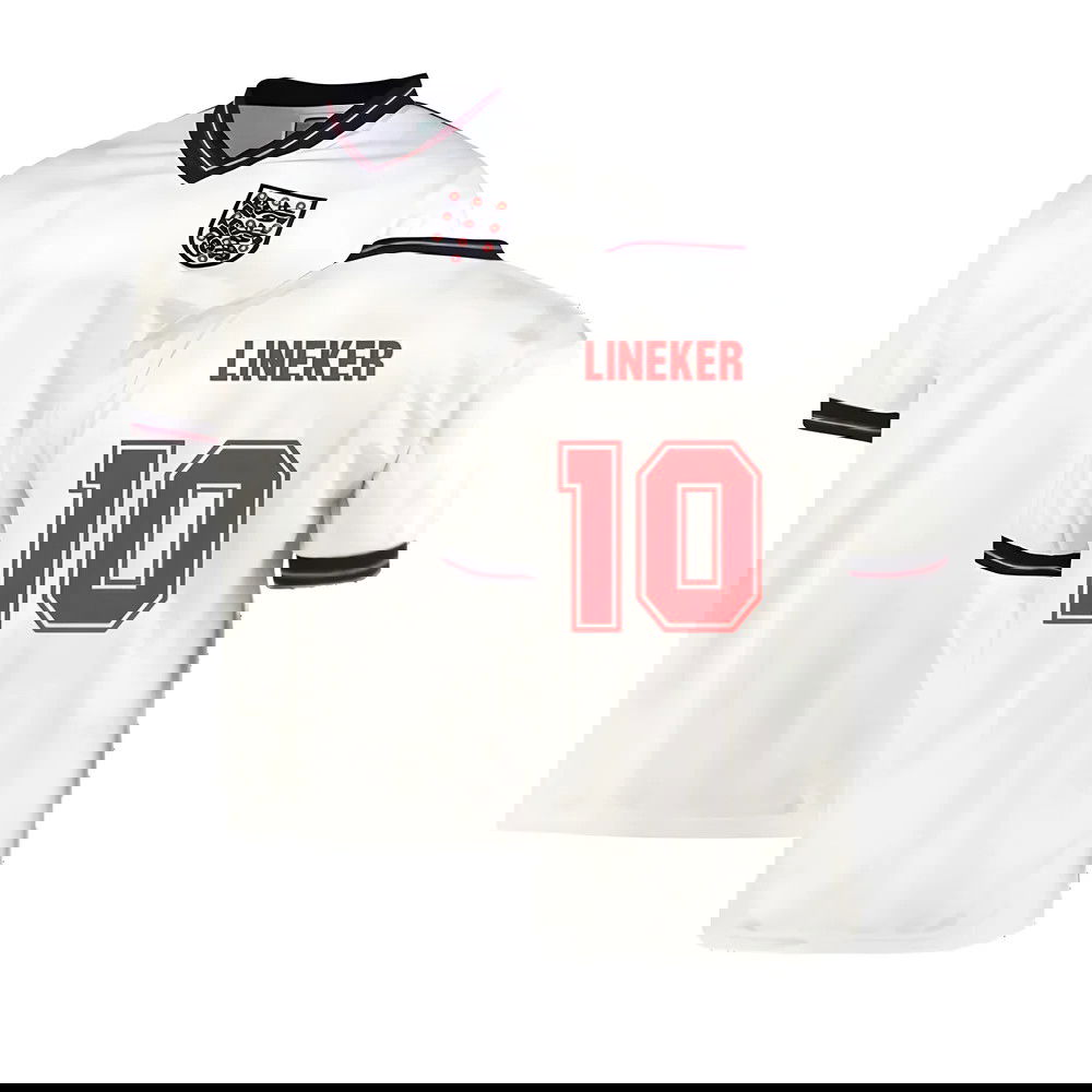 England 1986 Home World Cup Finals Retro Shirt (LINEKER 10)