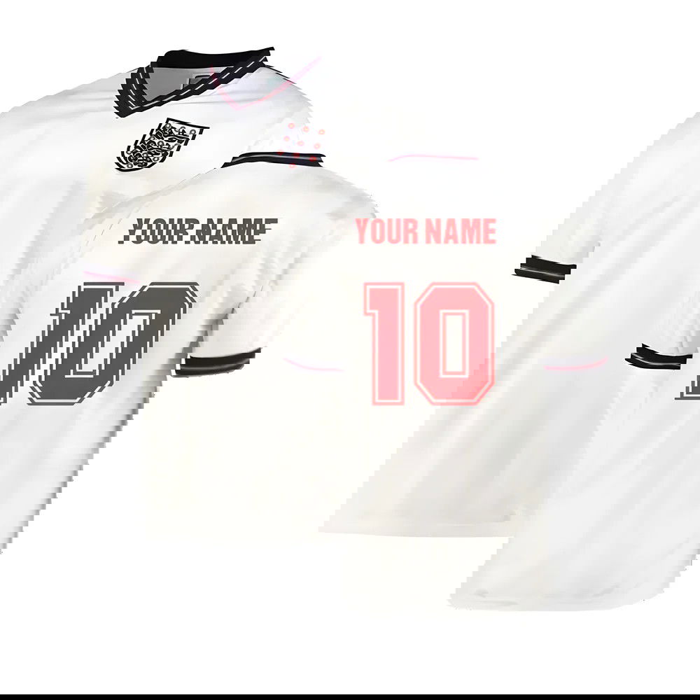England 1986 Home World Cup Finals Retro Shirt (Your Name)
