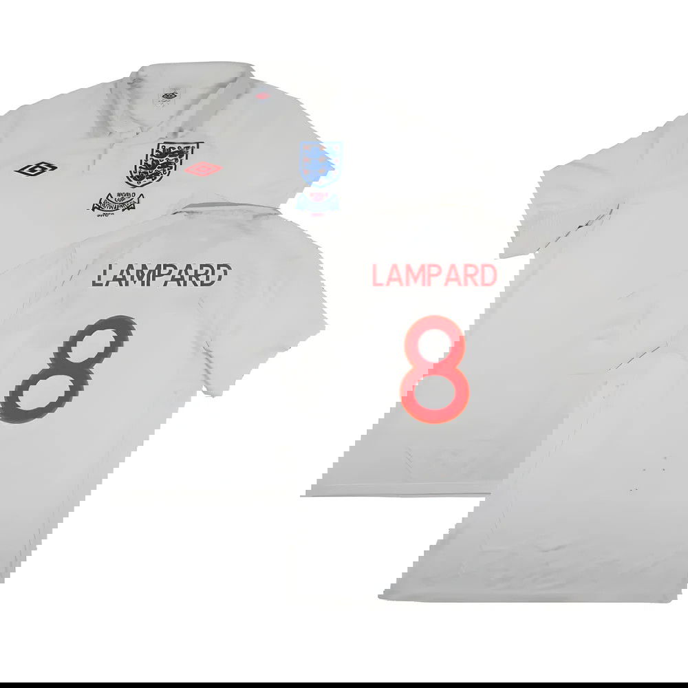 England 2009-10 World Cup Home shirt (XL) (Very Good) (Lampard 8)